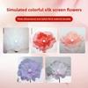 3D Large Artificial Flower 50cm Big Silk Mesh Flower Simulation Flower  Wedding Decoration