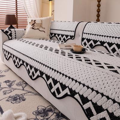 New Alien Sofa Cushion Snow Neil Winter Thick Anti Slip Cushion Straight Line Sofa Cover Cloth
