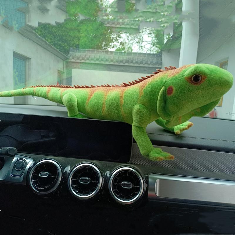 65CM Simulated Mane Lizard Doll Chameleon Plush Toy Creative Boy Pillow Doll Birthday Gift Rag Doll