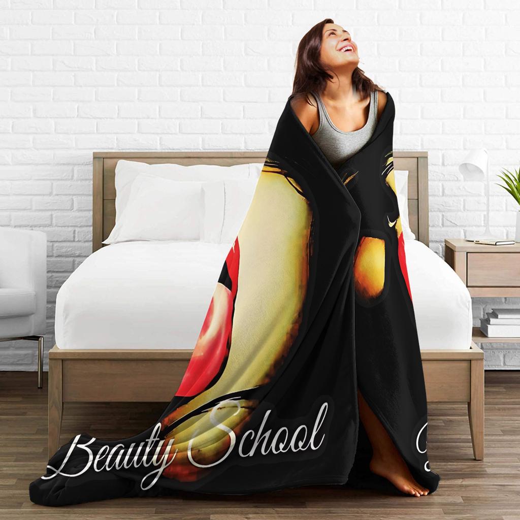 D-Deftoness Nu Metal Throw Blanket Super Soft Flannel For Kids Adult Airplane Travel Living Room Street Trend Sofa Bed Cover