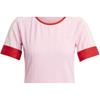Adidas Originals SS23 Adicolor 70s Retro Series Logo Embroidered Crew Neck Short Sleeve T-Shirt Women Tops Pink IK7845