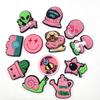 Shoe Charms Accessories Decoration Cute Pink Hole Shoes Flower Shoe Buckle PVC Soft Plastic Cartoon Detachable Match 1pcs