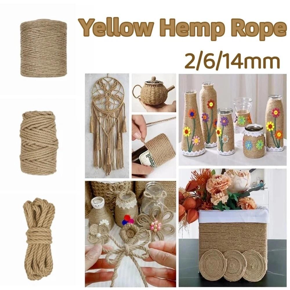 2/3/4/5/6/14mm Jute Twine Rustic Macrame Cord Farmhouse Style Jute Cord  Crafts Wrapping