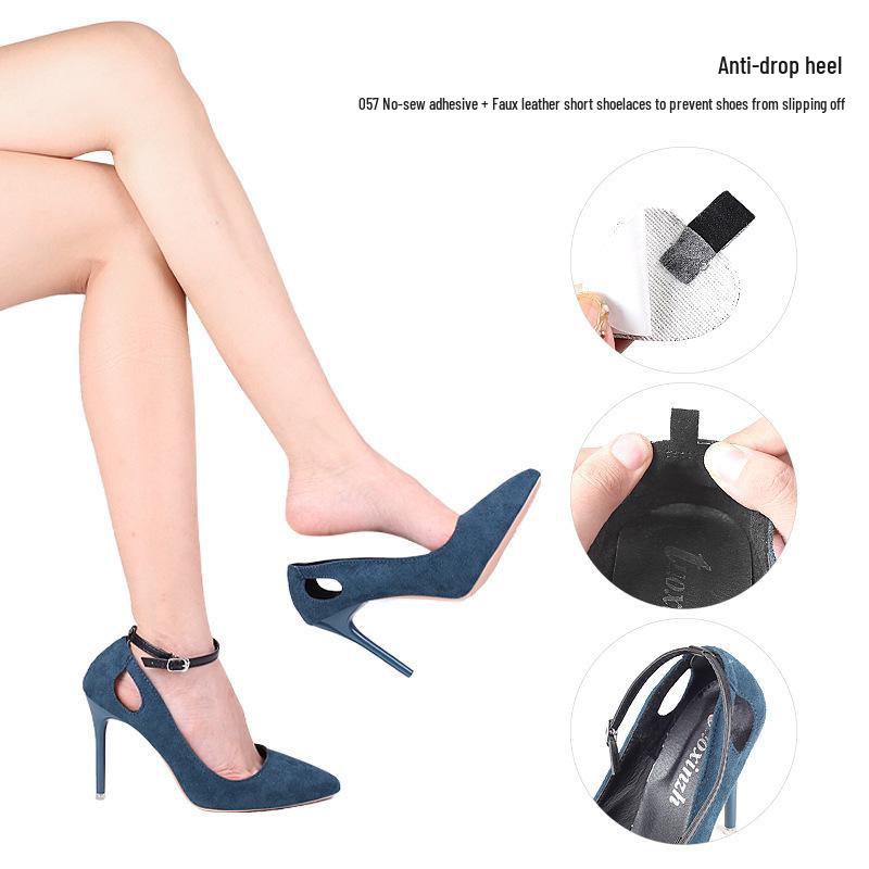 Seamless Anti-Slip Heel Stickers: Soft, Anti-Abrasion Ankle Strap Shoe Accessories.