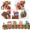 Christmas Gift Boxes Train Shape Multi Compartment Storage Organizer 24 Pieces Christmas Gift Storage Box For Kids Friends Home