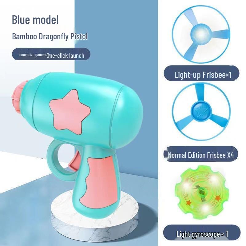 Cross-Border Luminous Octopus Spinning Top Bamboo Dragonfly Flying Saucer Interactive Battle Educational Toy