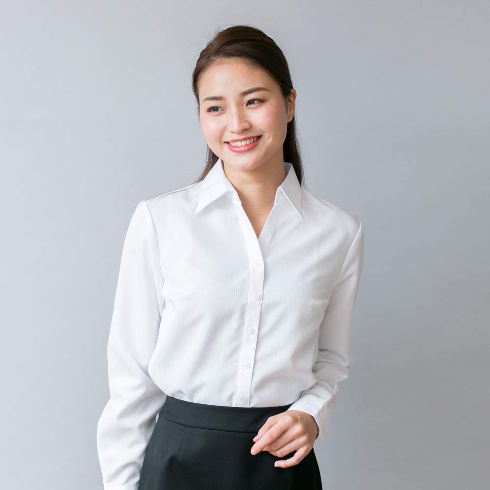 Set of 3 Long Sleeve Office Women's Shirts, Blouses, Wear, Uniforms, Business, Recruitment, Tops/al1-l22-3s-M-l1-02-b2