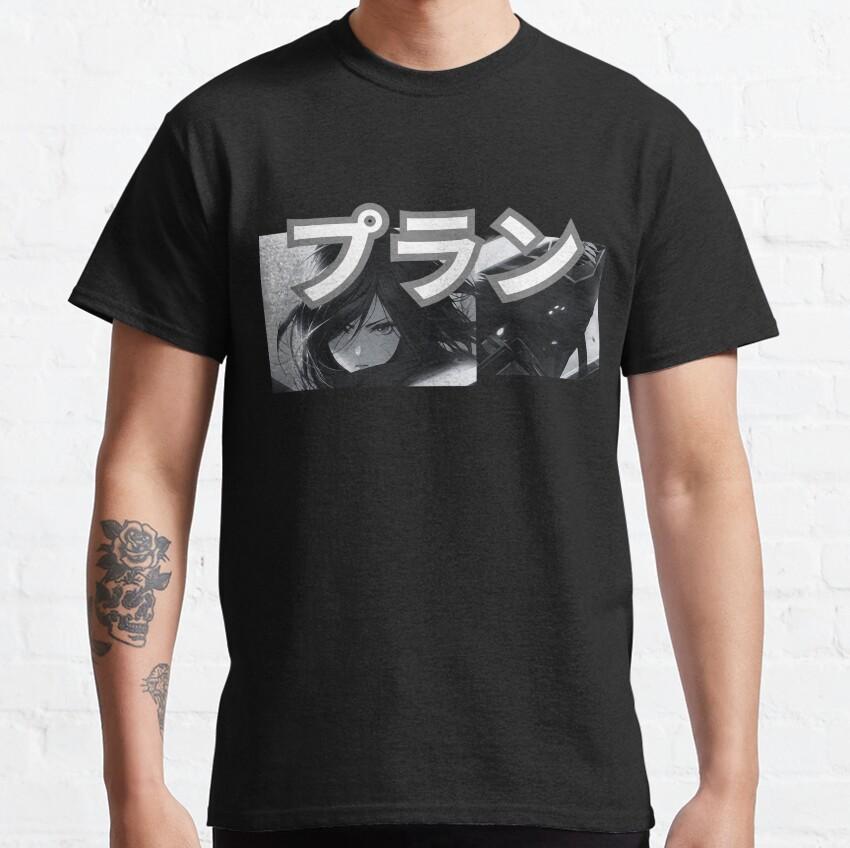 Shingeki No Kyojin Mikasa Żołnierz Ackerman Attack On Titan Shingeki Mang Krótki Rękaw AOT Koszulka Anime dla mężczyzn Bawełna 6XL Góra