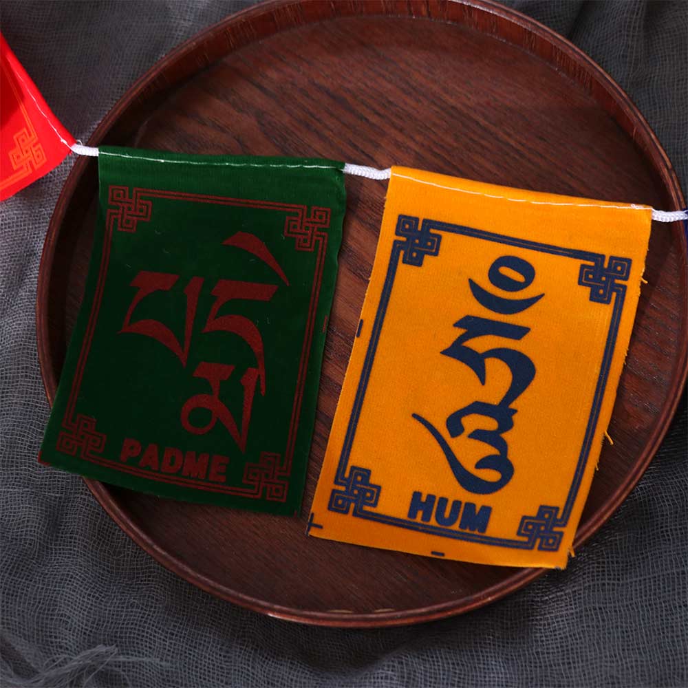 10pcs/string Five Colors Buddhist Ceremony Flag Mini Religious Flags Horse Flag Restaurant