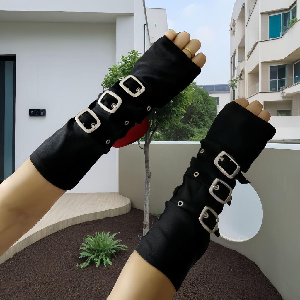 Dark Punk Millennium Hot Girl Cosplay Wristbands & Gloves