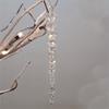 Crystal Christmas Icicle Pendants Teardrop Rhinestone Tree Pendants  Christmas