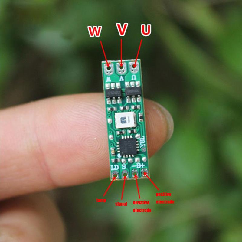 

1S Dc 3V-6V 3.7V 3.5A Міні безщітковий двигун Електричний регулятор Плата драйвера зелений