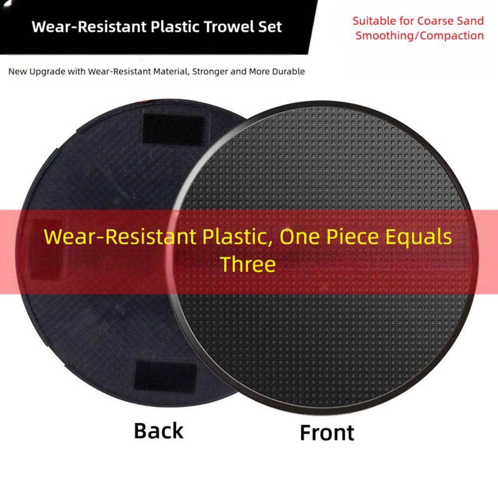 ABS Wall Grinding Disc Floor Smoothing Black White Concrete Floor Sander Thicken Widen Wear-resistant Cement Trowel Plate