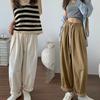 High-waisted Japanese Loose Radish Pants for Women in Autumn, Casual Pear-shaped Figure Wide-leg Pants