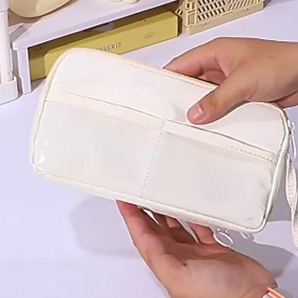 Double-layer Ladder Pencil Case Zipper Stationery Bag Organizer Supplies Kawaii Pencil Bag  School