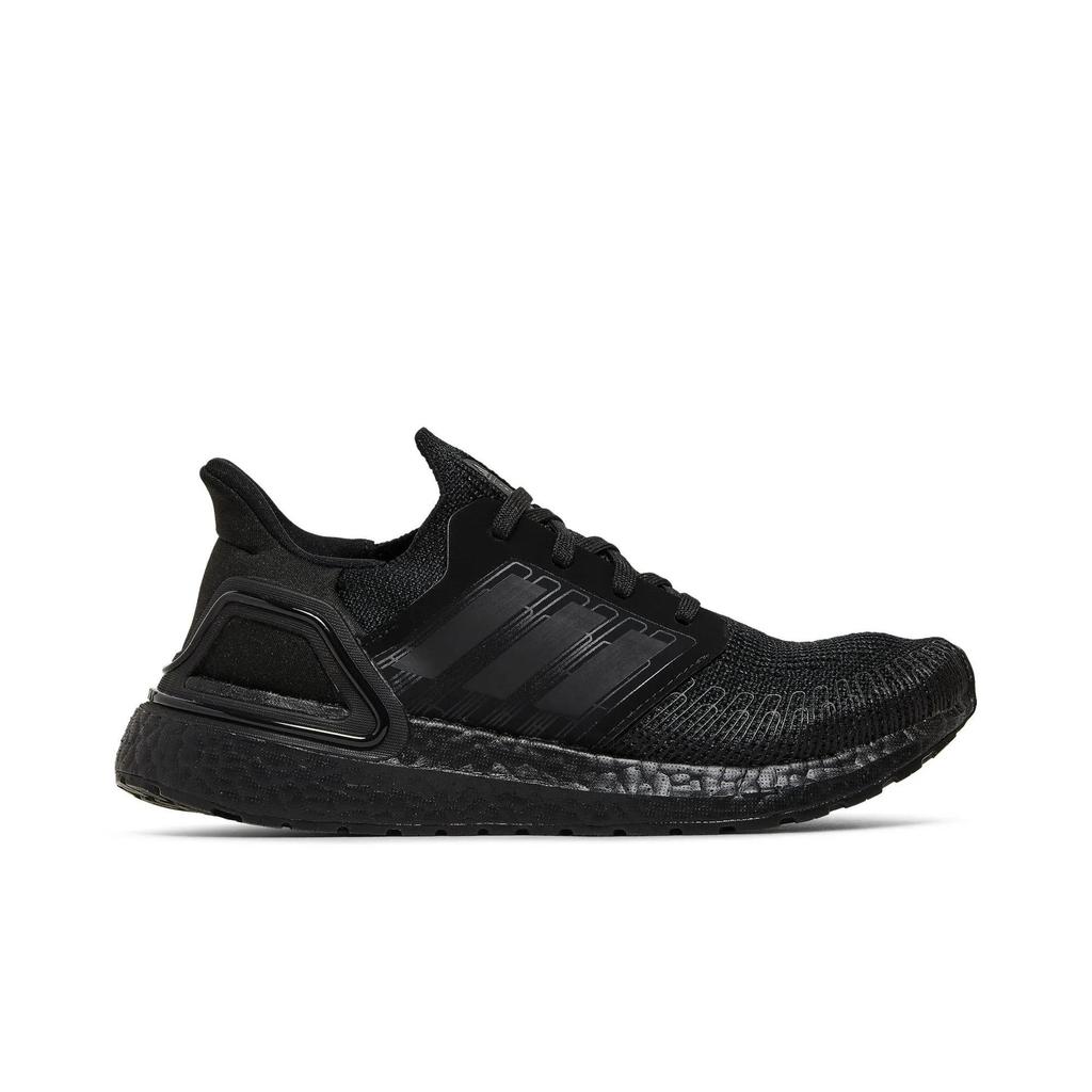 adidas UltraBoost 20 J 'Triple Black' (Unisex) Core Black / Core Black / Solar Red Kids' Running Shoes FW9800