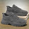 Summer Men's Shoes New Breathable Mesh Shoes Men's Trend Versatile Thick-soled Black Sports Shoes Casual Dad Trendy Shoes