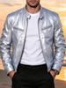 Men's slim stand-up collar PU leather jacket spring and autumn new motorcycle jacket multi-color fashion casual jacket leather jacket