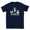 Birthday VHS Tape Cassette Floppy Disk I'm This Old Short-Sleeve Unisex T-Shirt