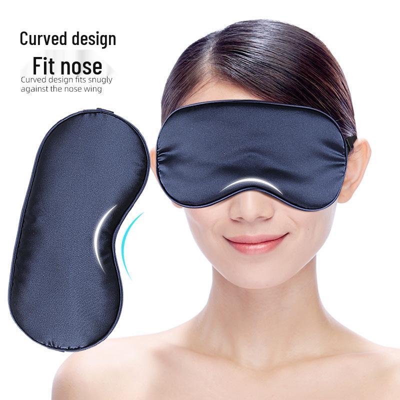 Silk Blackout Ice Pack Eye Mask: Double-Sided, Breathable, Perfect for Travel and Sleep