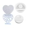 Heart Shaped Candlestick Silicone Mold Candle Base Mould Decorative Candle Holder Mold Ornament Home Decorations Mould