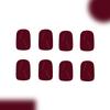 Wine Reds Press On Nail Square Fake Nail Glossy Stick On Nail Full Cover False Nails Acrylic Stick On Nails for Womens
