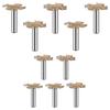 8mm T Slot Shanks Router Bit 4 Flute Accuracy Blade Heavy Duty Steel For Cabinetry And Decorative Carving