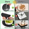 8Pcs Silicone Coasters Set 10cm Round Heat Resistant Tea Cup Mat Nonslip Drink Coffee Coasters Mug Glass Beverage Holder Pad