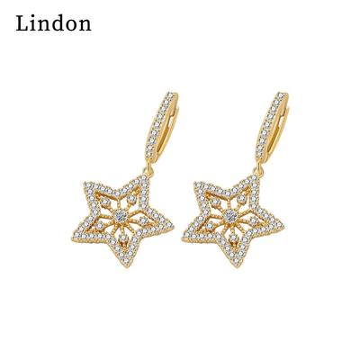 Lindon Kupferlegierung Zirkon Ohrringe Tropfen Ohrringe für Frauen Hochzeit Party Geschenke