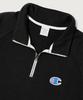 Champion Heritage Logo Loose Fit Half Zip Black