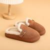 Support Non-slip Platform Bread Shoes Cotton Shoes Women's Winter Comfortable Fashion Brown Warm Outer Cotton Shoes