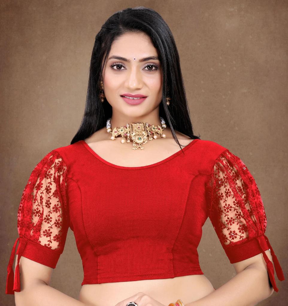 Women Cotton Laycra Blend Designer Blouse Indian Bollywood Beautiful Choli Dress