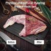 1PC Aluminum Alloy Rapid Defrosting Tray with Groove for Cold Steak Fish Seafood Meat Food Efrosting Board Kitchen Gadgets Tools