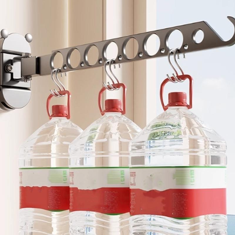 No Damage Wall Adhesive Drying Rack Efficient Designs Flexible Angle Adjustment Multiple Purpose Laundry Organizers