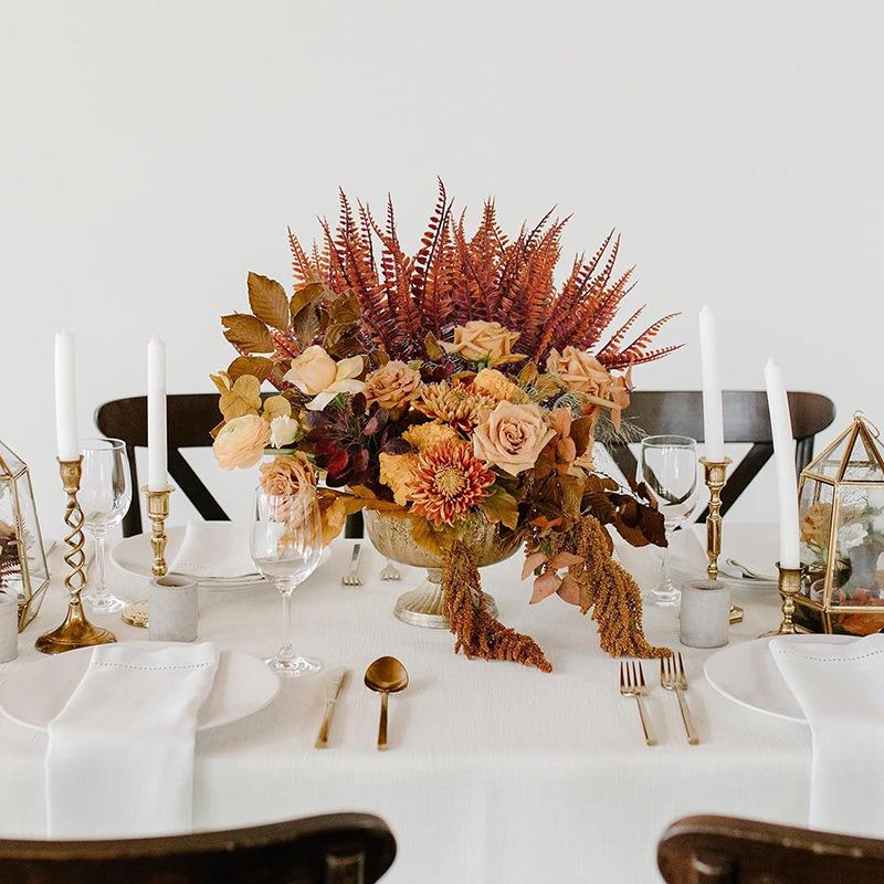 Artificial Persian Autumnal Ferns Put A Bundle of Simulated Plants Into Outdoor Shrubs for Home Decor