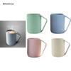 F63A Wheat Straw Plastic Coffee Cups Mug with Handles Dishwasher Microwave Safe Unbreakable Lightweight Eco-friendly BPA