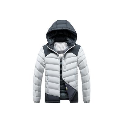 Light Thin Section of The Service Cotton Comfortable and Versatile Jacket Men's Winter Removable Cap Thickened Hit The Colour Jacket Men