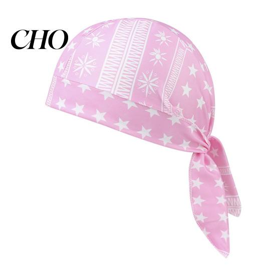 Hiking Headband Paisley Cooling Headscarf Cap Set, Sweat Wicking Adjustable Elastic Strap Bandana Straps Fit Breathable Hand Washable Headwrap Hat