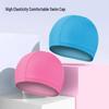 Unisex Plus Size Waterproof Swim Cap with Ear Protection for Long Hair