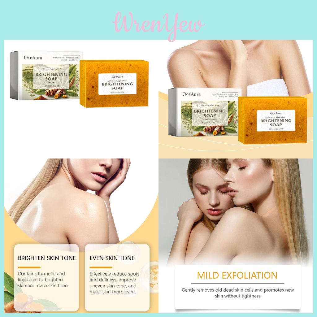 Oceaura Gentle Cleansing Exfoliating Moisturizing Turmeric Soap For Radiant Skin