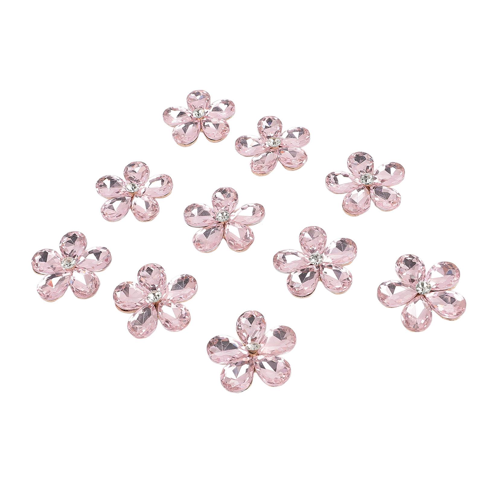 

10 шт. Стразы в виде цветов, плоские и гладкие, многофункциональные стразы, украшение