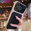Luxury Litchi Leather Case for iPhone 17 16 15 14 Pro Max iPhone 13 Glass Large Window Shockproof Armor Bumper Plating Cover
