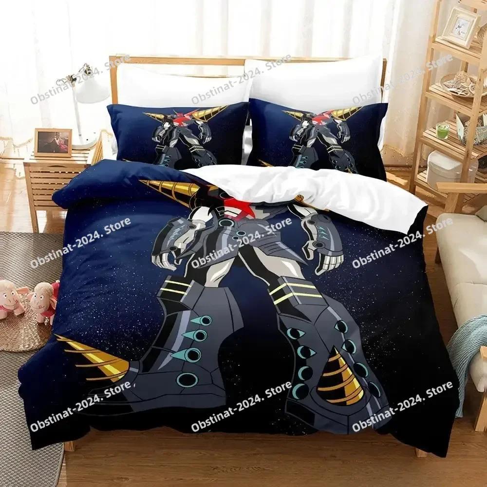 Tengen Toppa Gurren Lagann Bedding Set Single Twin Printed With Pillowcase Duvet Cover Soft Single Double Queen Super King Size