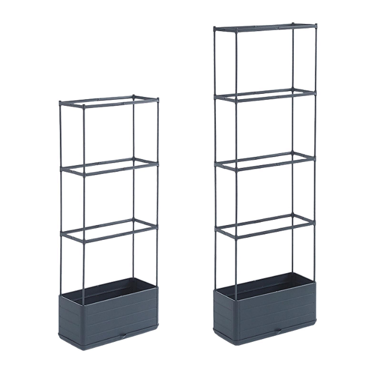 Planter Box with Trellis Tomato Planter with Cage for Vegetables Balcony