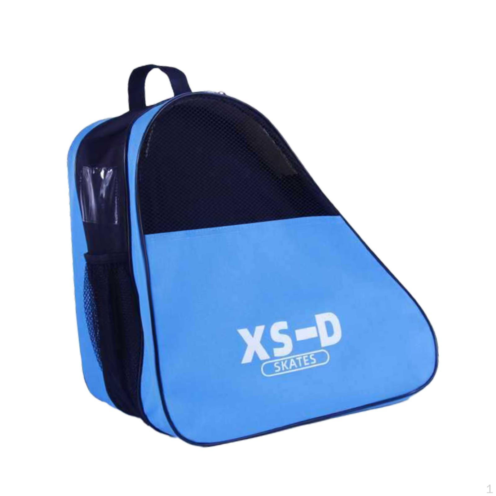 

Сумка для роликовых коньков, легкая сумка с ручкой, аксессуары для катания на коньках, хранение обуви на льду синий