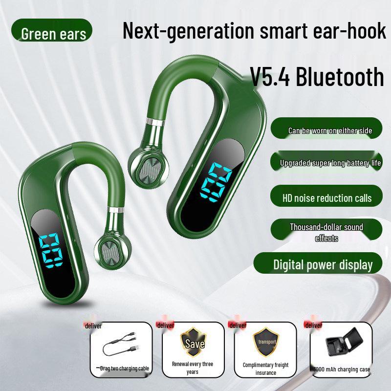Wireless Single Ear Bluetooth Earphone with Long Battery Life for Drivers and Riders