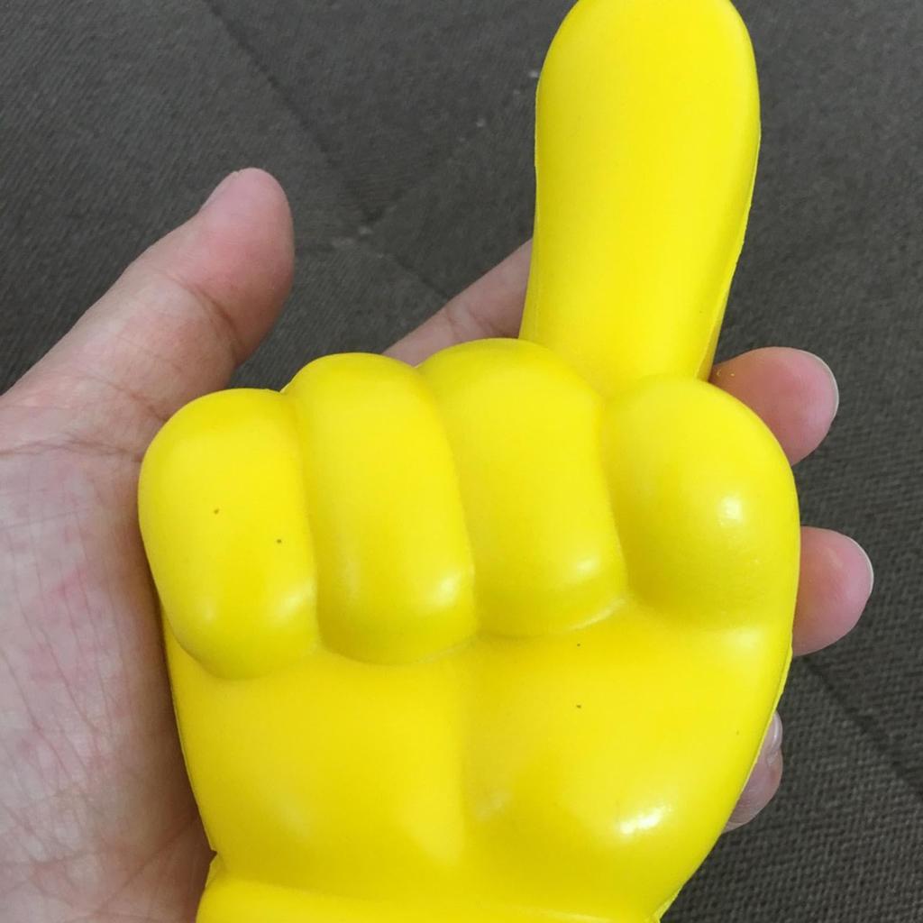 Gevrkjenp Car Antenna Ball, Car Gesture Antenna Topper | Yellow Auto Exterior Decoration -
