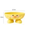 Portable Little Yellow Duck Storage Rack Drainable Yellow Soap Box Holder Durable Cartoon Soap Dish Box