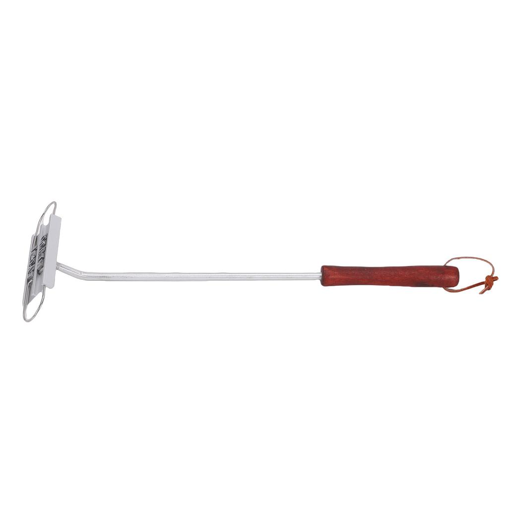 Grill Branding Iron Set with Wooden Handle, Interchangeable Letters for Steak Burger Marking, Stainless Steel Grill Branding Tool