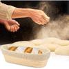 11.8 inch Oval Long Banneton Brotform Bread Dough Proofing Rising Rattan Basket & Liner